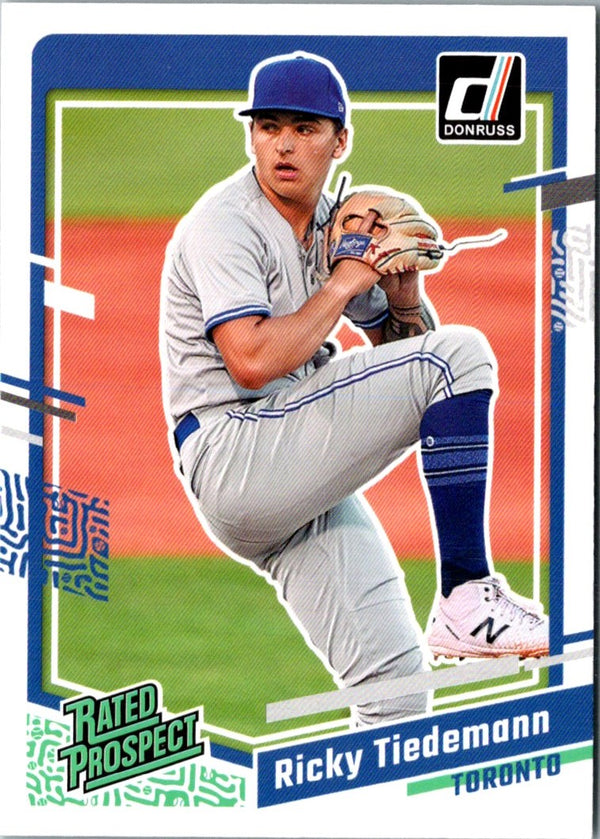 2023 Donruss Holo Blue Ricky Tiedemann #35