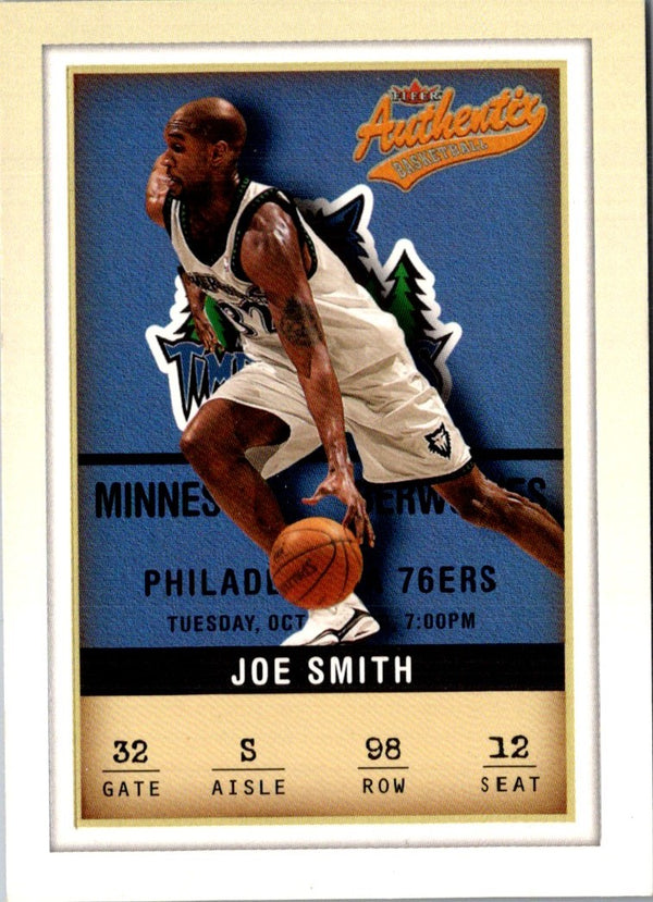2001 Fleer Authentix Joe Smith #98
