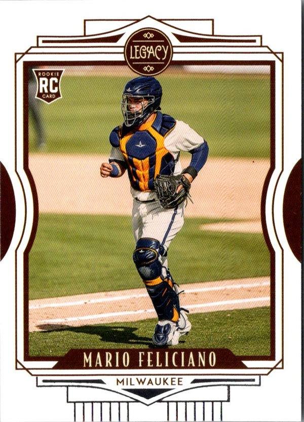 2021 Panini Chronicles Legacy Mario Feliciano #7 Rookie