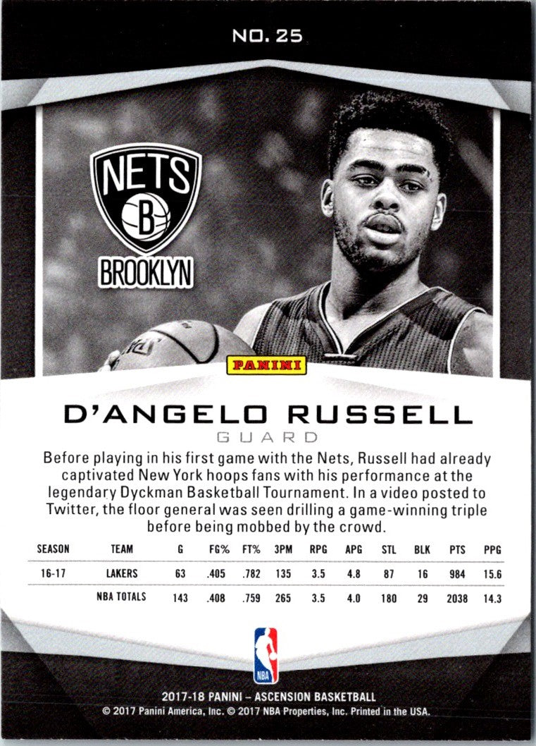 2017 Panini Ascension D'Angelo Russell