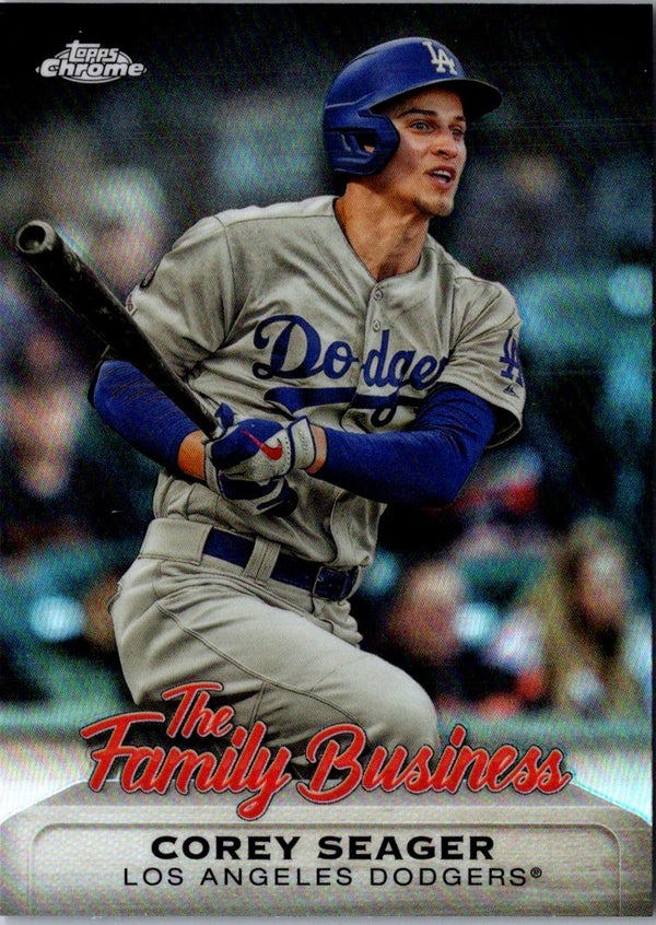 2019 Topps Chrome Update Edition The Family Business Corey Seager #FBC-17