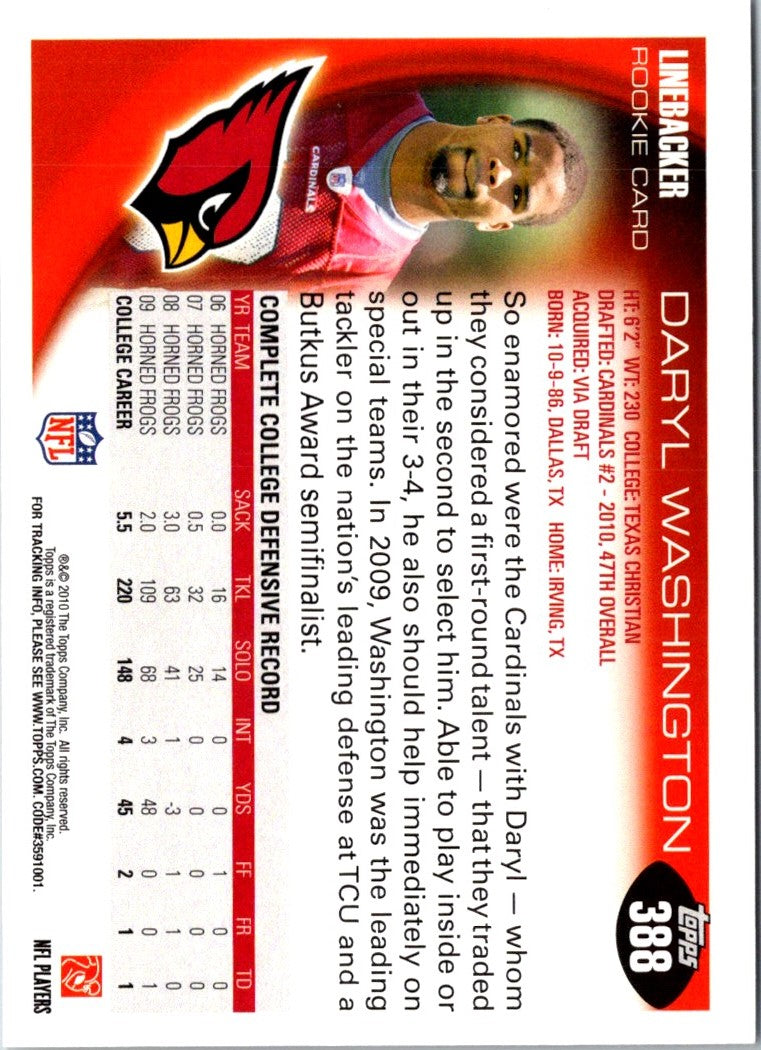 2010 Topps Daryl Washington