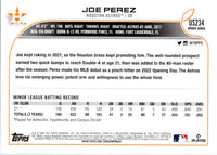 2022 Topps Update Joe Perez #US234 Rookie