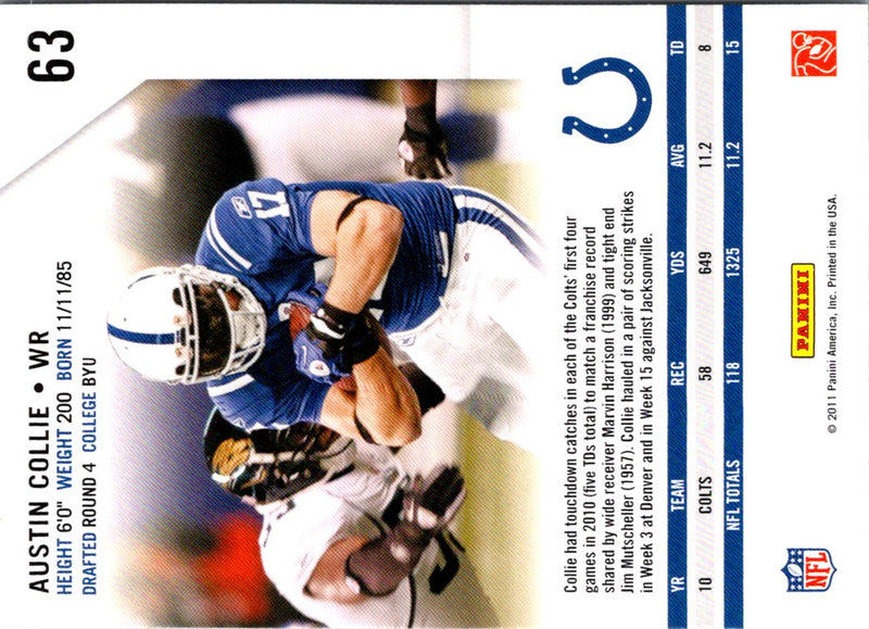 2011 Panini Rookies & Stars Austin Collie