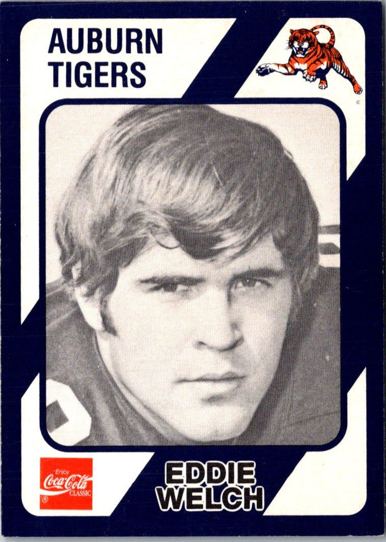 1989 Collegiate Collection Auburn Coke 580 Eddie Welch