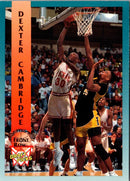 1992 Front Row Draft Picks Dexter Cambridge