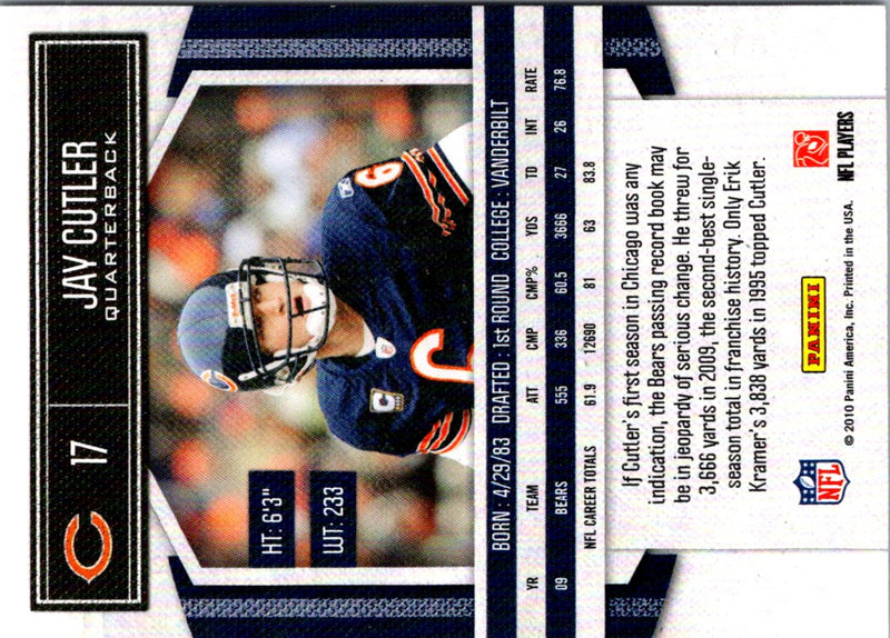 2010 Panini Classics Jay Cutler