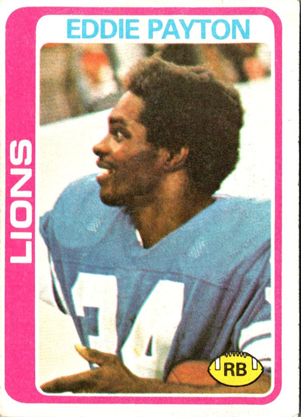 1978 Topps Eddie Payton #487 Rookie