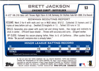 2012 Bowman Draft Picks & Prospects Chrome Brett Jackson #53