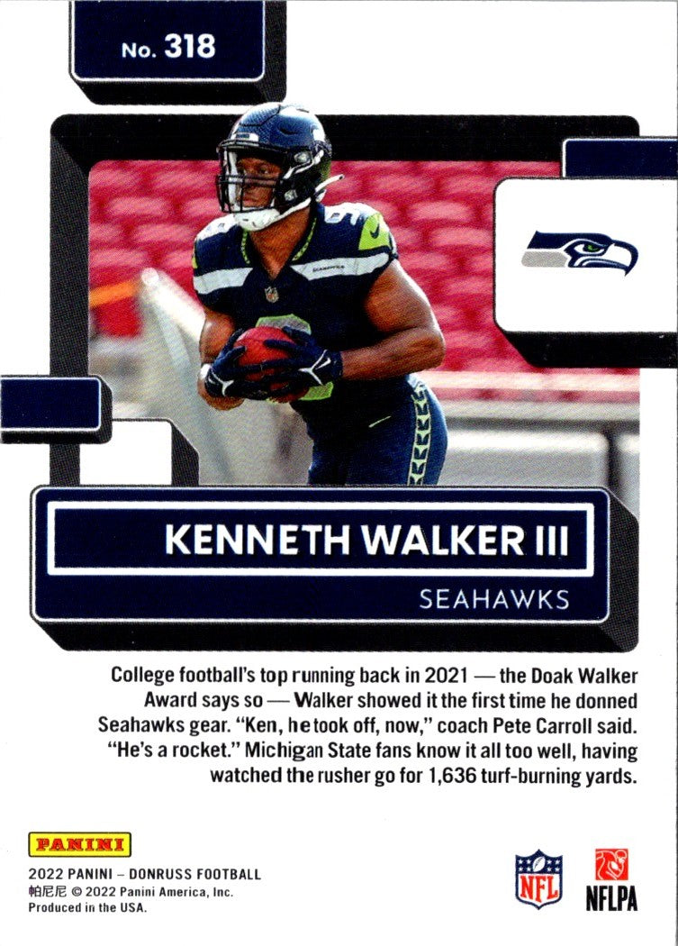 2022 Donruss  Packed Rookies Kenneth Walker III