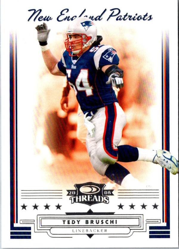 2006 Donruss Threads Tedy Bruschi #62