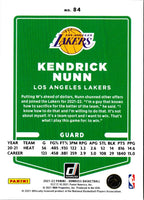 2021 Donruss Holo Red and Gold Laser Kendrick Nunn #84