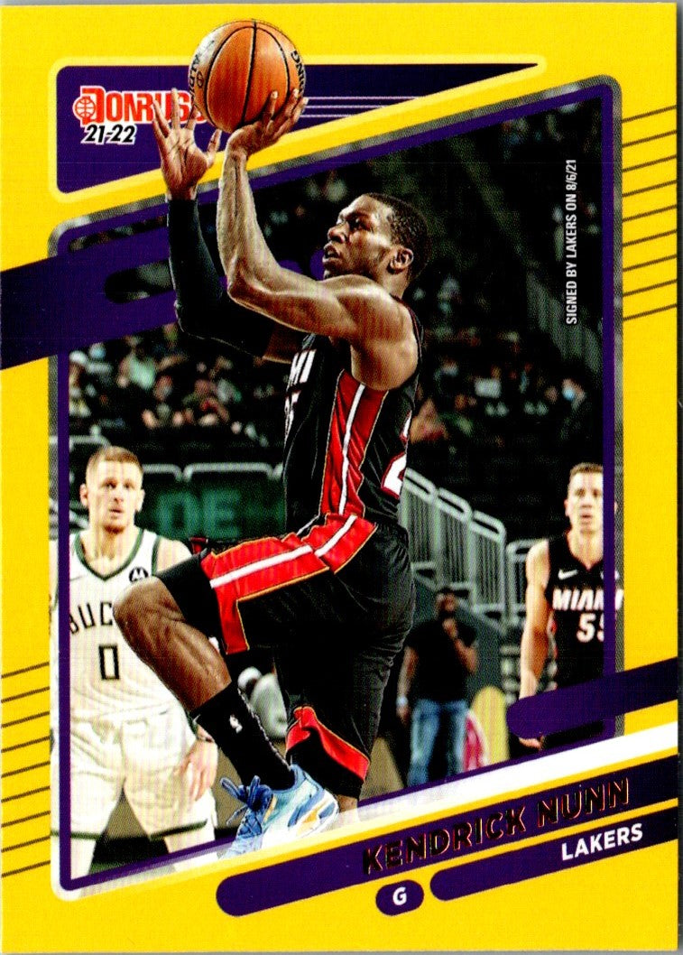 2021 Donruss Holo Red and Gold Laser Kendrick Nunn