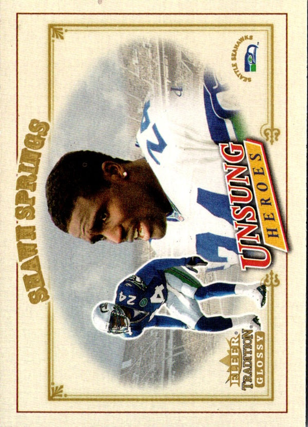 2001 Fleer Tradition Glossy Shawn Springs #323