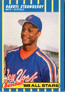 1988 Fleer Baseball All-Stars Darryl Strawberry
