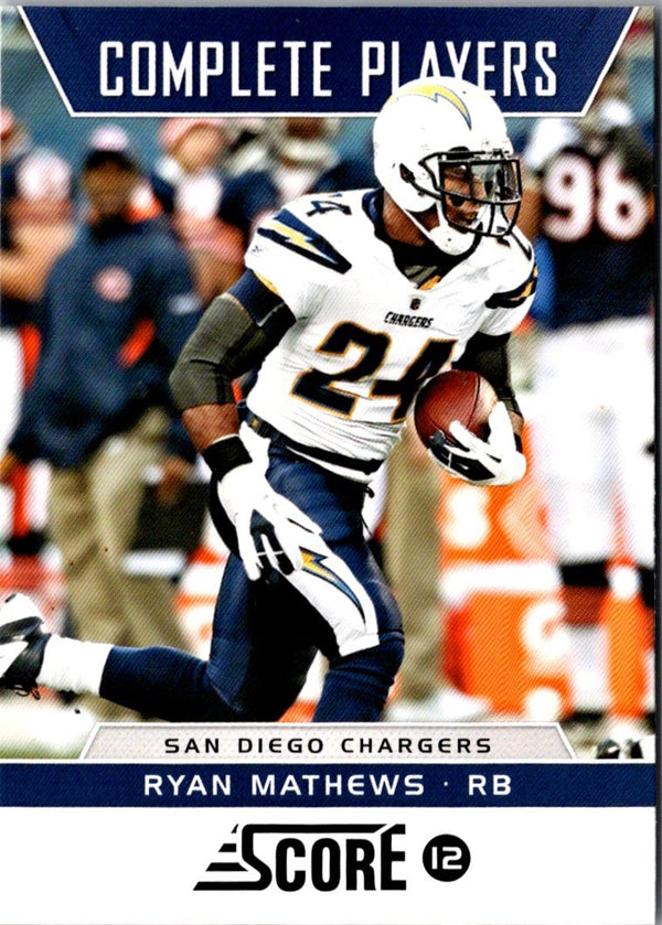 2012 Score Complete Players Ryan Mathews #20