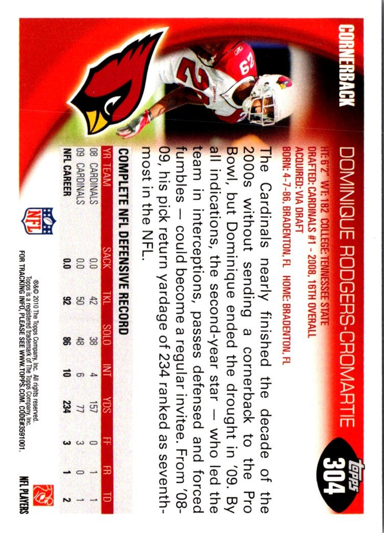 2010 Topps Dominique Rodgers-Cromartie