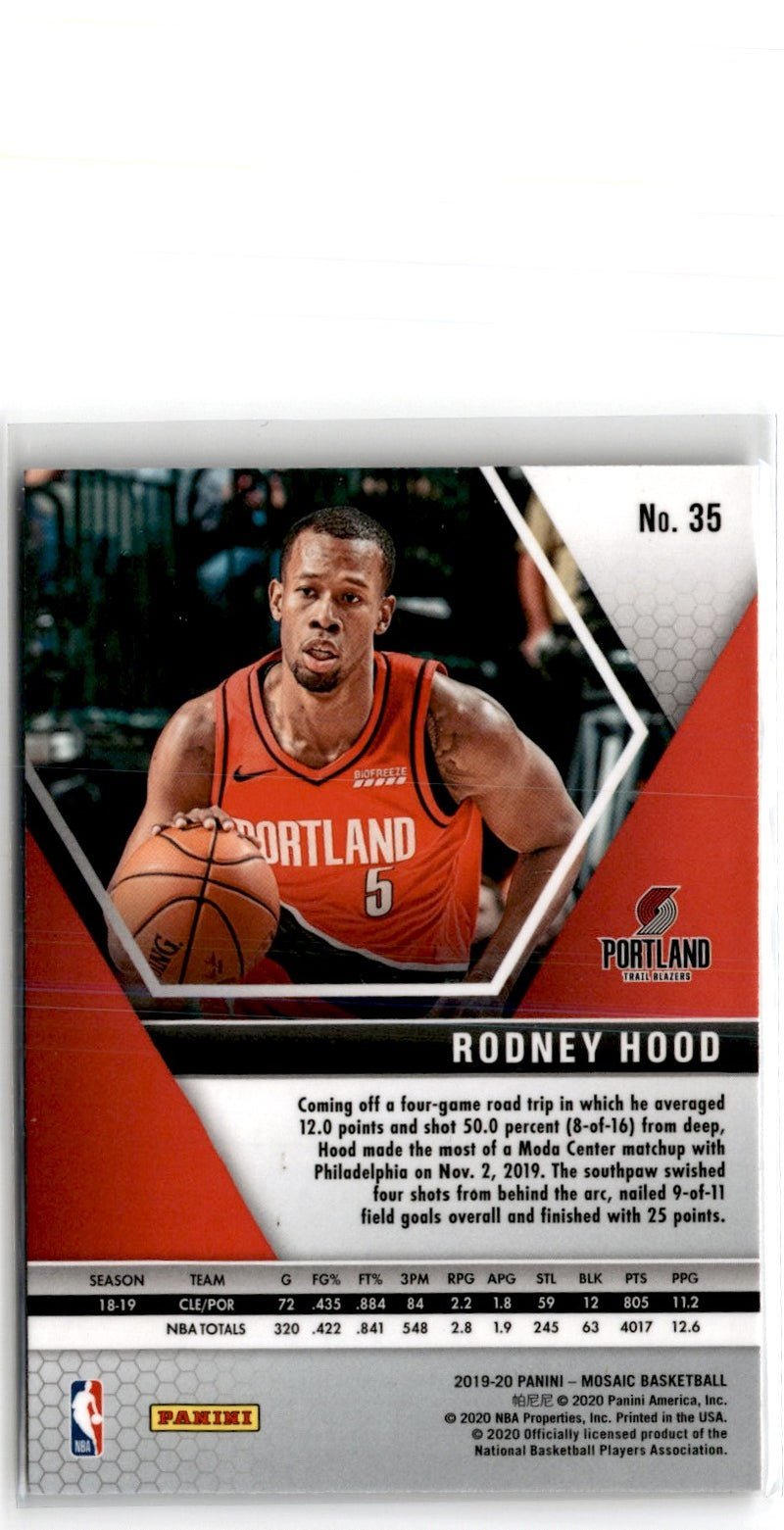 2019 Panini Mosaic Rodney Hood