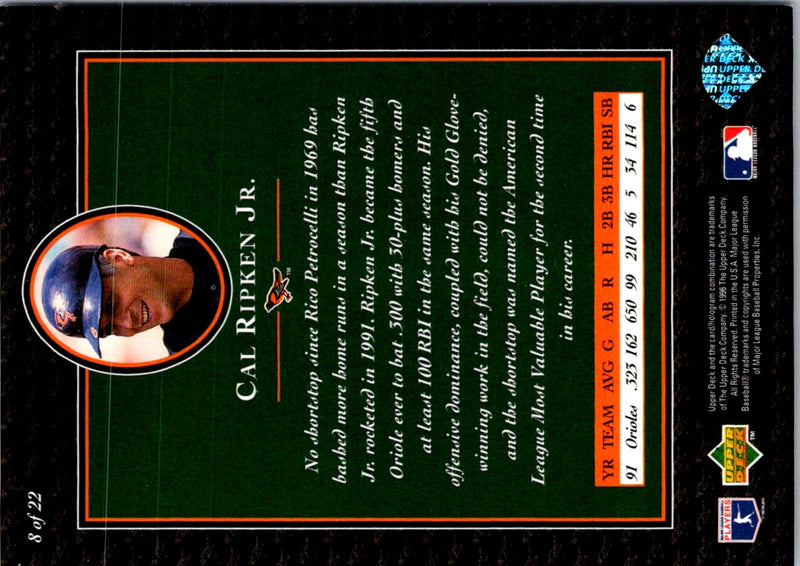 1996 Upper Deck Ripken Collection Cal Ripken Jr.