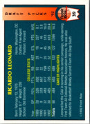 1992 Front Row Draft Picks Ricardo Leonard