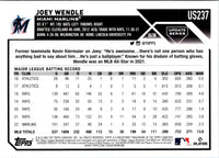 2023 Topps Update Joey Wendle #US237