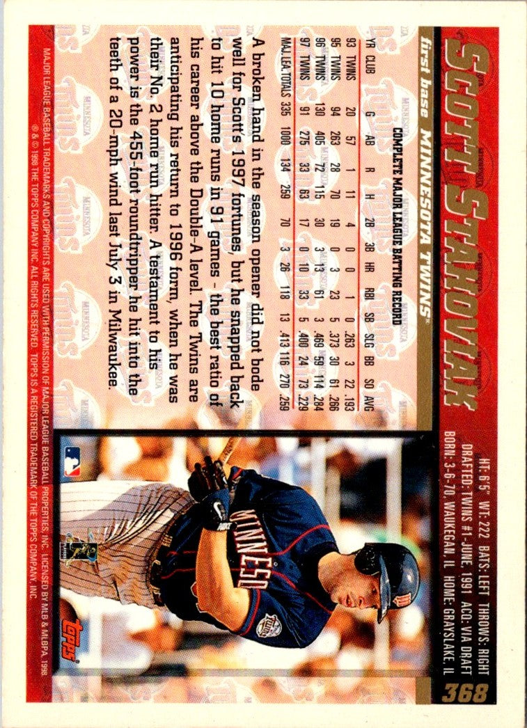 1998 Topps Scott Stahoviak