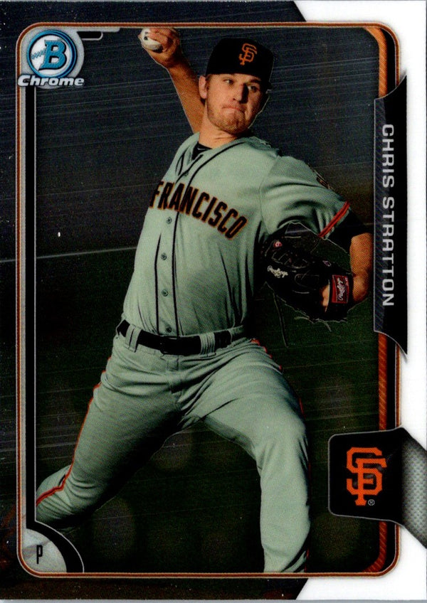 2015 Bowman Chrome Prospects Chris Stratton #BCP54