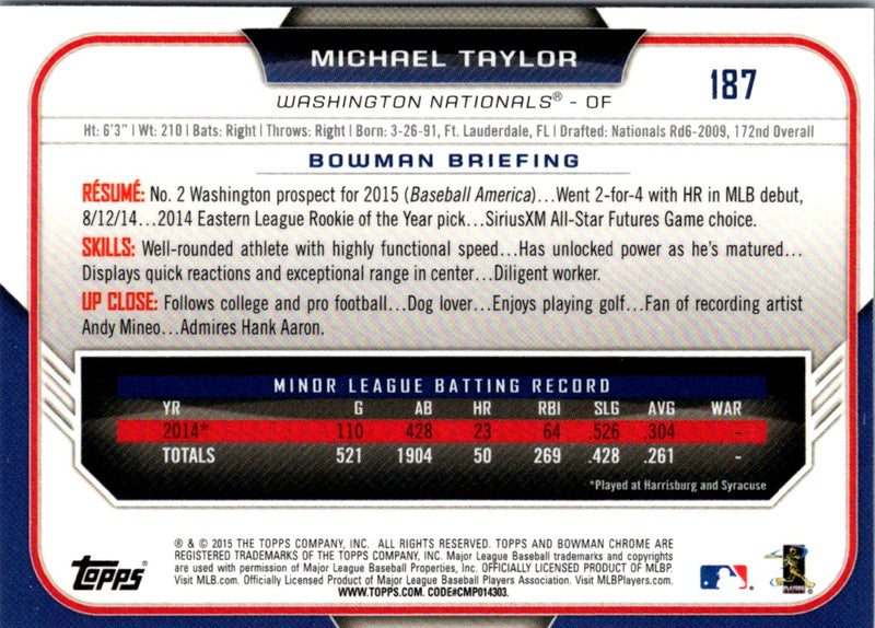 2015 Bowman Chrome Michael Taylor