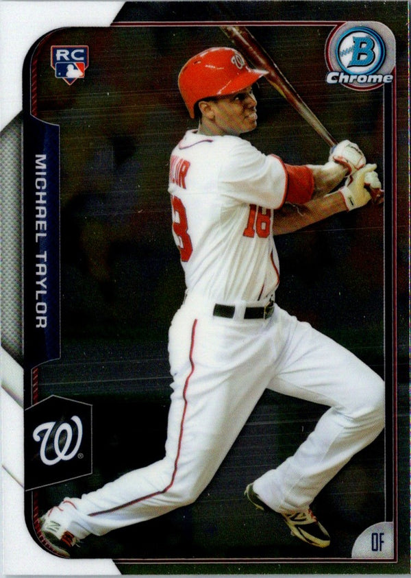 2015 Bowman Chrome Michael Taylor #187 Rookie