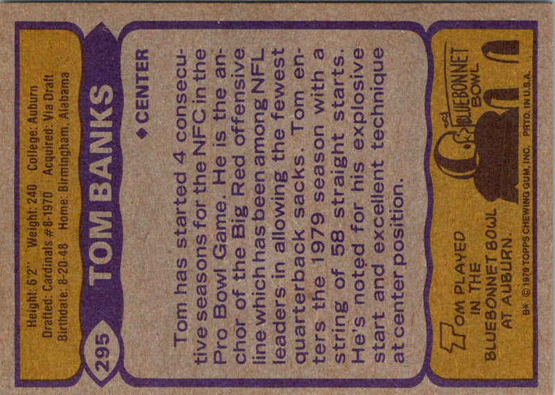 1979 Topps Tom Banks