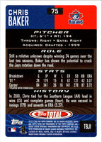 2002 Topps Total Chris Baker #75 Rookie