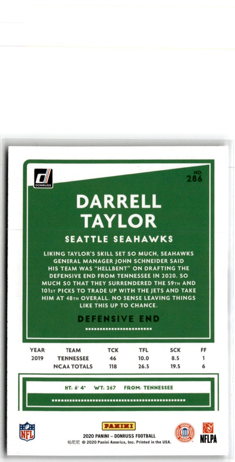 2020 Donruss Press Proofs Blue Darrell Taylor