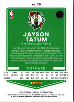 2022 Donruss Optic Optical Illusions Green Shock Jayson Tatum/Jaylen Brown #2
