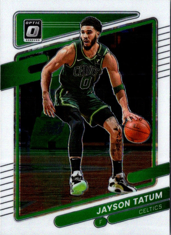 2022 Donruss Optic Optical Illusions Green Shock Jayson Tatum/Jaylen Brown #2