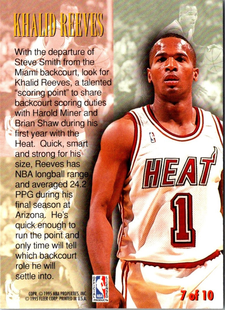 1995 Fleer Khalid Reeves