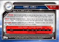 2019 Bowman Draft Jimmy Lewis #BD-132