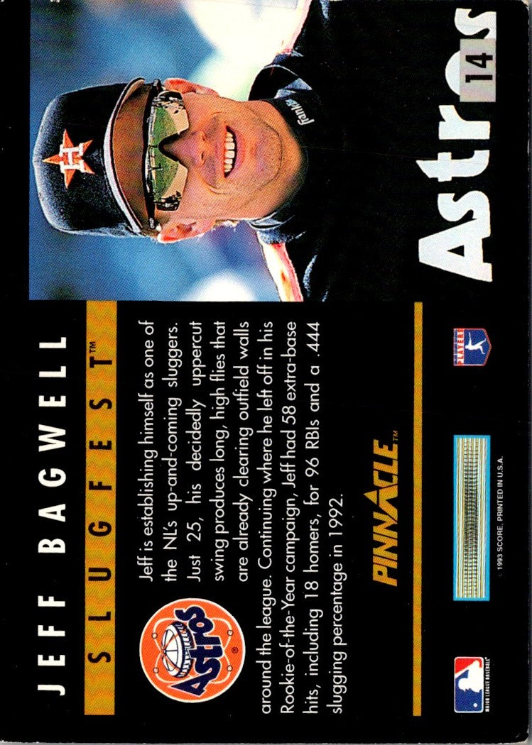 1993 Pinnacle Slugfest Jeff Bagwell