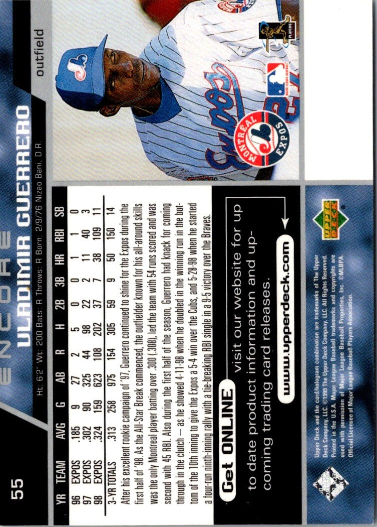 1999 Upper Deck Encore Vladimir Guerrero