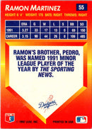 1992 Triple Play Ramon Martinez