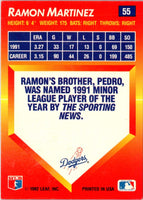 1992 Triple Play Ramon Martinez #55