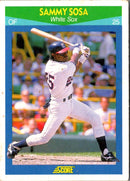 1990 Score Rising Stars Sammy Sosa