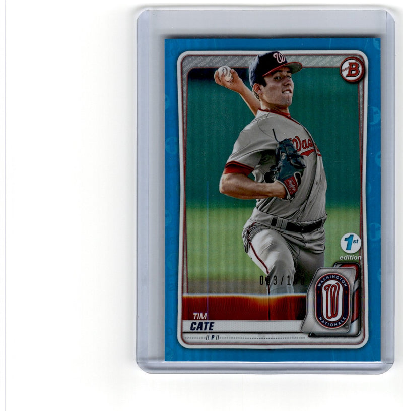 2020 Bowman 1st Edition Platinum Tim Cate