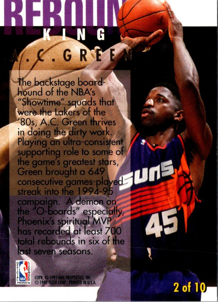 1994 Ultra Rebound Kings A.C. Green