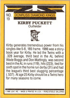 1987 Donruss Super Diamond Kings Kirby Puckett #19