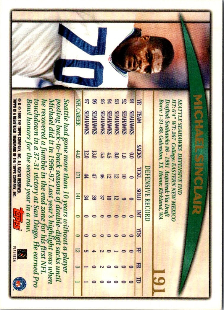 1998 Topps Michael Sinclair