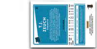 2020 Donruss Optic Carolina Blue and White T.J. Zeuch #86