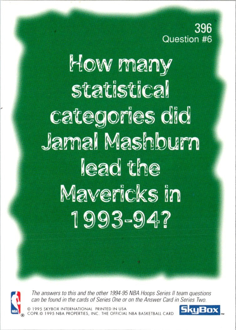 1994 Hoops Dallas Mavericks