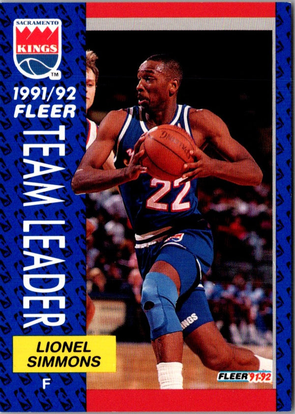 1991 Fleer Lionel Simmons #394