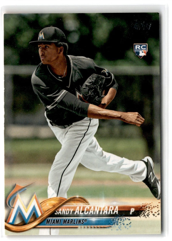 2018 Topps Sandy Alcantara #594 Rookie