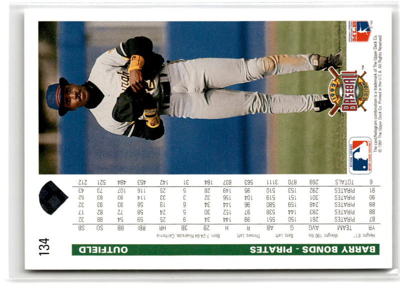 1992 Upper Deck Barry Bonds